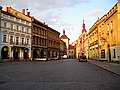 Jarom - rynek w promieniach zachodzcego soca.