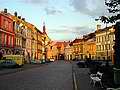 Jarom - rynek w promieniach zachodzcego soca.